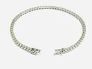 Gioielleria Corvino - Bracciale tennis Oro Bianco 750% 18 KT Diamanti 6.10 carati made in Italy. Gio Image - 5