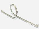 Gioielleria Corvino - Bracciale tennis Oro Bianco 750% 18 KT Diamanti 6.10 carati made in Italy. Gio Image - 10