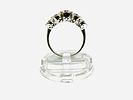 Gioielleria Corvino - Anello veretta magic con zaffiri e diamanti 2.10 carati in oro bianco 18 KT Image - 4