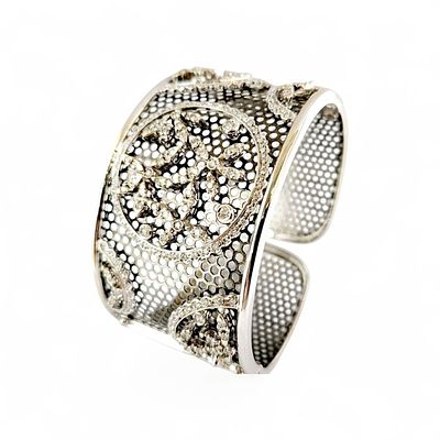 Gioielleria Corvino - Bracciale firmato estr&ograve; in oro bianco 66.85 grammi oro 750% 18 KT con 