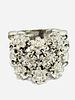 Gioielleria Corvini - Anello firmato estr&ograve; con diamanti 1.60 Carati in oro bianco 750% 18 KT made Image - 14