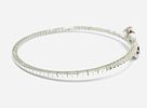 Gioielleria Corvino - Bracciale contrari&egrave; con Rubino & Diamanti in oro bianco 18 KT 750 % 3.80 Image - 6
