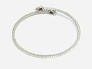 Gioielleria Corvino - Bracciale contrari&egrave; con Rubino & Diamanti in oro bianco 18 KT 750 % 3.80 Image - 4