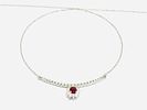 Gioielleria Corvino - Collana con pendente sorriso con rubini e diamanti 2.45 carati in oro bianco Image - 4