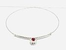 Gioielleria Corvino - Collana con pendente sorriso con rubini e diamanti 2.45 carati in oro bianco Image - 7