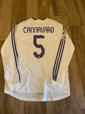 MAGLIA L/S REAL MADRID FABIO CANNAVARO 2006/07. Maglia autentica l/s da gara del Real Madrid 