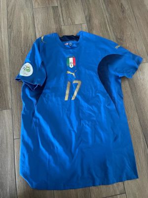 MAGLIA DA CALCIO S/S ITALIA MONDIALI 2006 SIMONE BARONE. Maglia da gara s/s nazionale Italiana 