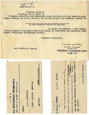 45 DOCUMENTS THAT DEMONSTRATE THE RECOVERY OF SPORT AFTER THE SECOND WORLD WAR. UNFINDABLE AND 