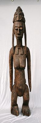 MATERNITA' SCULTURA LIGNEA BOUOGUNI DIOILA 
: CIVILTA’ BAMBARA (MALI) REGIONE DI BOUGOUNI O 