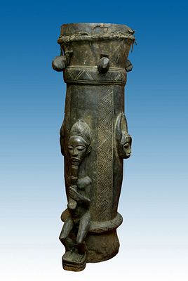 TAMBURO BAOULE' 
(COSTA D’AVORIO) 
INTAGLIO LIGNEO 
ANONIMO 