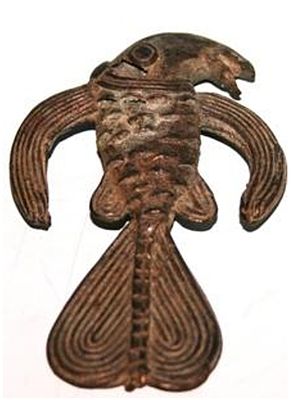 PESCE ASHANTI GHANA. PESCE 
ASHANTI - GHANA 
FUSIONE A CERA PERSA 
ANONIMO 