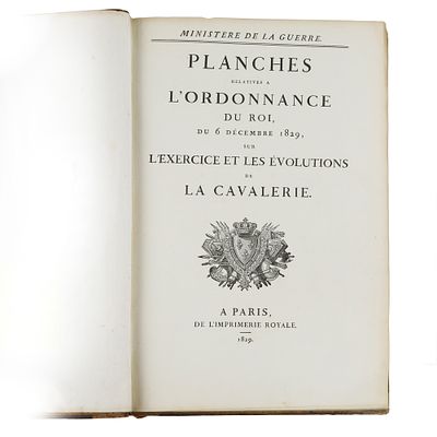 L’ordinance du Roi du D&eacute;cembre 1829” Charles X (Re di Francia dal 1757-1836, coppia di volumi). S 