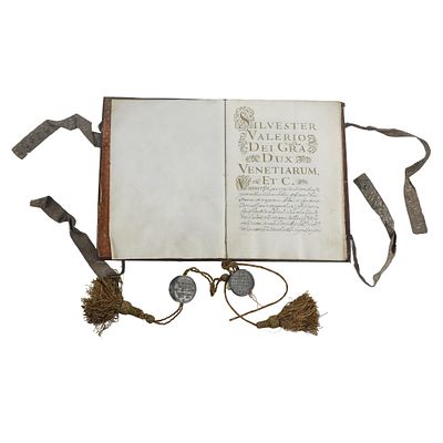 Importante Documento Ducale Veneziano (XVII-XVIII Secolo), Gran Dux. Interessante documento 