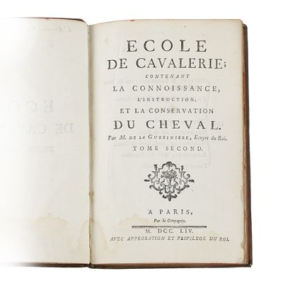 Ecole de cavalerie: contenant la connoissance, l’instruction, et la cemservation du cheval (Vol 