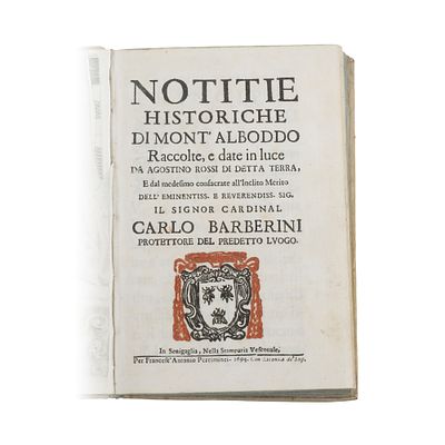 Notitie Historiche di Mont’Alboddo Raccolte, e date in luce. Autore: Agostino Rossi di Detta 
