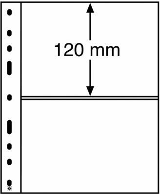 10 Sheet(2-Waydivision, Clear) for 20 banknotes for album OPTIMA, Leuchtturm, Germany. We are 