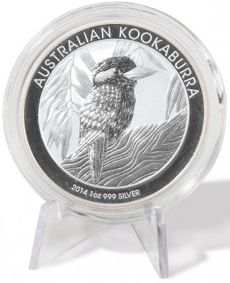 Pack of 5 Coin Stands S, Leuchtturm, New. Triangle stand made of highly transparent pl astic 