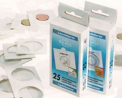 25 Coin Holders, 35 mm, Leuchtturm, Germany. We are importers of collection accessories of the 