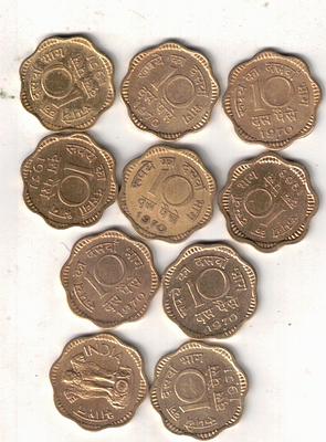 10 PAISA MIX MINT ( 100 COIN)