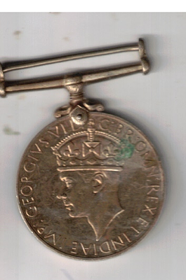 GEORGE VI WAR MEDAL 1939-1945 XF