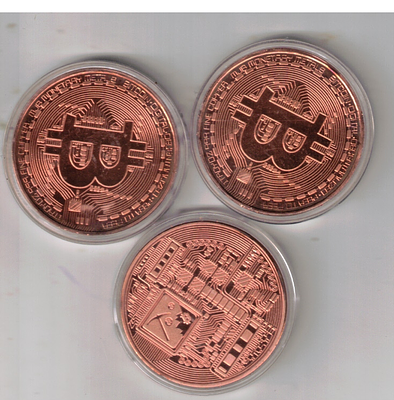 BIT COIN COPPER 33 GMS ( 3 PCS)