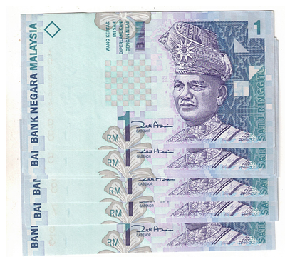 MALAYSIA 1 RINGGIT UNC ( 10 PCS)