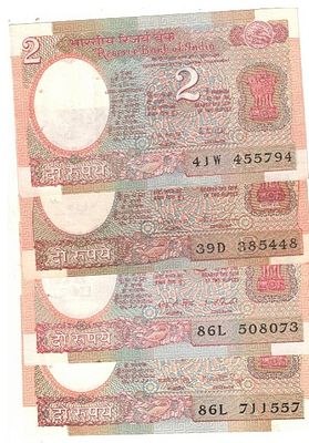 2 RS SATELIGHT ( 8 NOTE ) UNC ALL DIFFERENT GOVRNER RARE