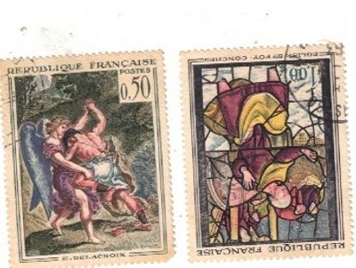 FRANCE NEFU MNH 1963 YT 1377 STAMPS COMPLET SET 2 STAMPS CV 11.75 POUND