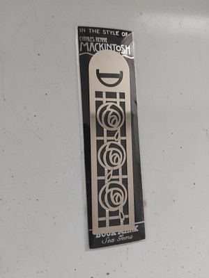 NEW IN THE STYLE OF RENNIE MACKINTOSH BOOK MARK