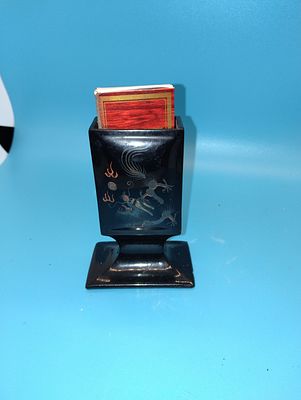 VERY NICE ORIENTAL MATCHBOX HOLDER STAND
