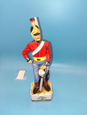 NICE Marks & Rosenfeld PORCELAIN SOLDIER FIGURE OFFICER OF LIFE GAURDS 1815. NICE Marks &amp; 
