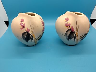 VERY NICE PAIR OF WEST GERMAN NIPPON VASES IN LOVELY CONDITION FULLY SIGNED