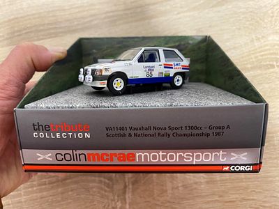 VAUXHALL NOVA SPORT 1300CC COLIN MCRAE TRIBUTE COLLECTION VANGAURD model car . VAUXHALL NOVA 