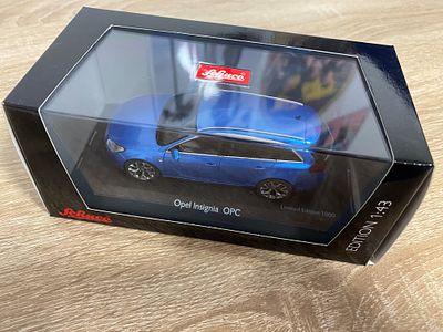 VERY RARE SCHUCO OPEL INSIGNIA SPORTS TOURER OPC ARDEN BLUE CASED AND BOXED