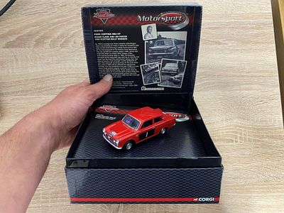 BOXED CORGI DRIVE TIME MOTOR SPORT FORD CORTINA MK 1 GT LTD EDITION