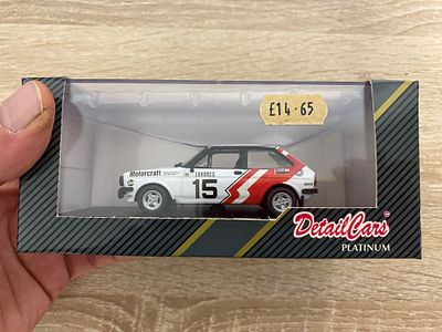 BOXED AND CASED DETAILCARS PLATINUM ART.505. PL FORD FIESTA RALLY 1977