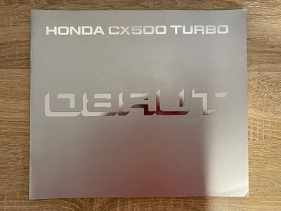 ORIGINAL HONDA CX 500 TURBO BROCHURE IN A4 COVER
