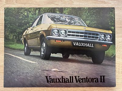 ORIGINAL RARE VINTAGE VAUXHALL VENTORA 11 BROCHURE IN A4 COVER