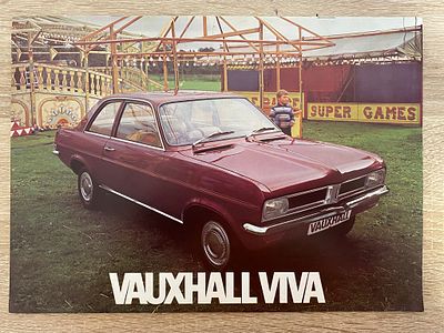 ORIGINAL RARE VINTAGE VAUXHALL VIVA BROCHURE IN A4 COVER