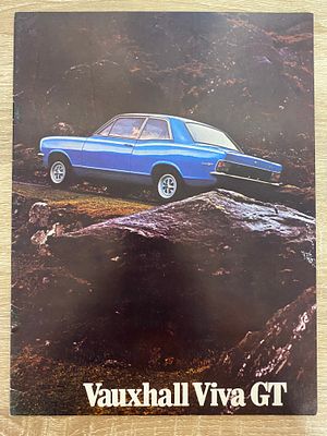 ORIGINAL RARE VINTAGE VAUXHALL VIVA GT BROCHURE IN A4 COVER