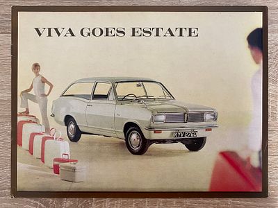 ORIGINAL RARE VINTAGE VAUXHALL VIVA GOES ESTATE BROCHURE IN A4 COVER