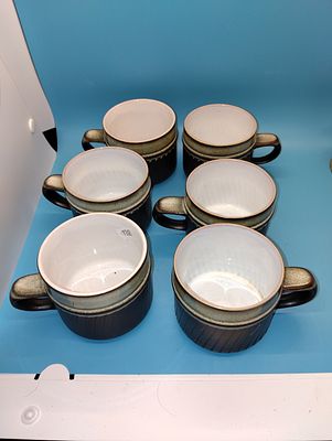 VERY NICE SET SIX DENBY CUPS