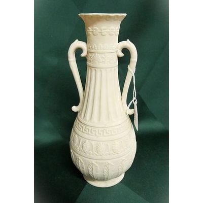 LOVELY Grecian Style Parian Ware Vase, approx 26cm tall.