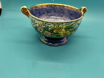 VERY NICE MALING TWO HANDLED SUGAR BOWL