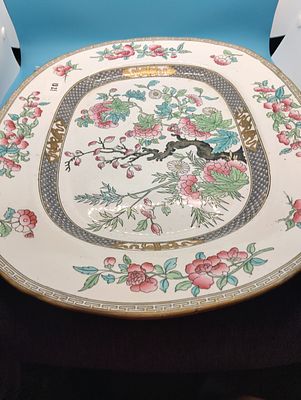 VERY NICE ANTIQUE ORIENTAL STYLE LARGE ASHET