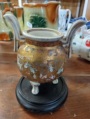 VERY NICE SATSUMA KORO NO LID On Stand