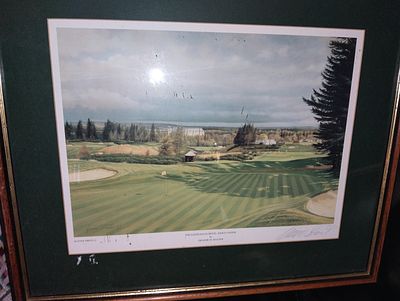 VERY NICE Signed Print Graham Baytor 'Gleneagles Kings Golf Course