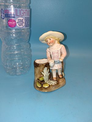 VERY NICE ANTIQUE FIGURAL POSIE HOLDER