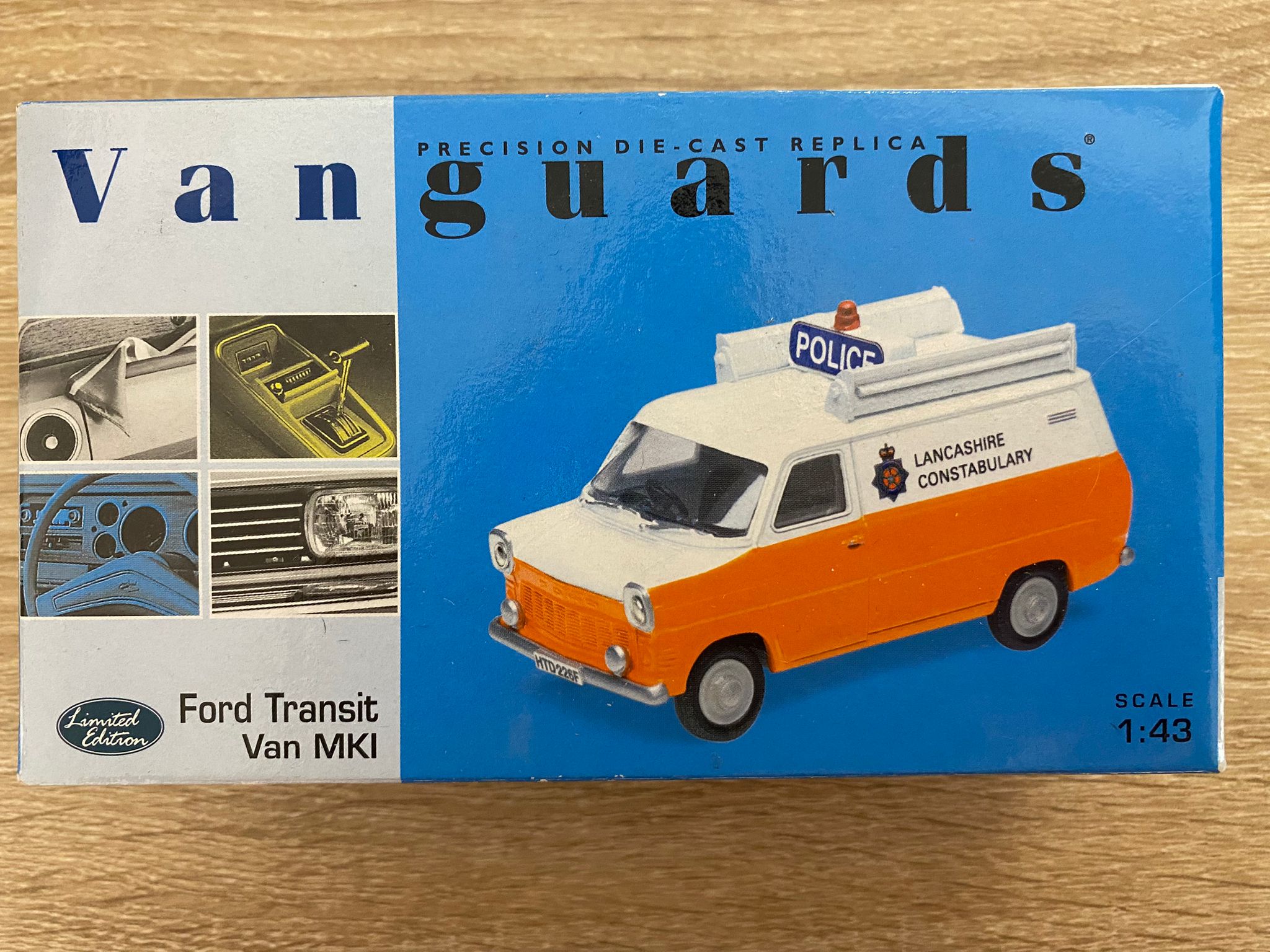 FANTASTIC BOXED VANGAURD FORD TRANSIT MK1 LANCASHIRE CONSTABULARY ACCIDENT UNIT