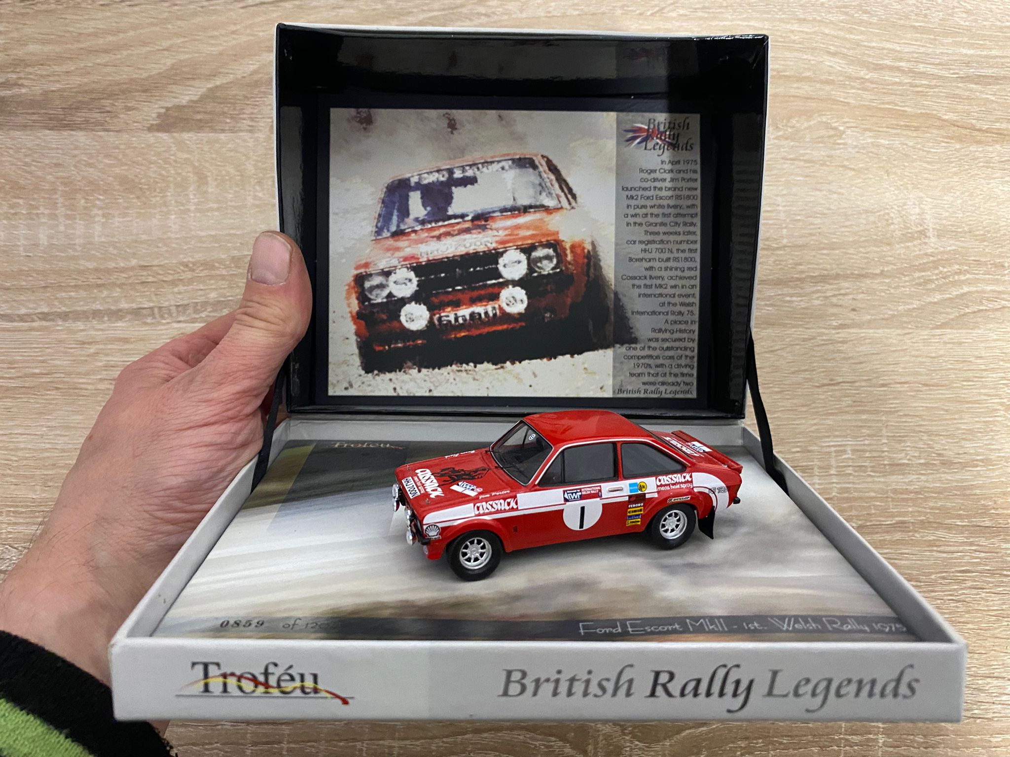 FANTASTIC BOXED FORD ESCORT MK11 1ST WELSH RALLY 1975